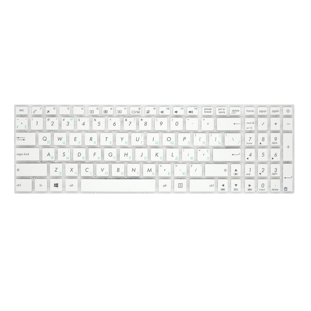 Клавиатура для Asus R540UB - белая