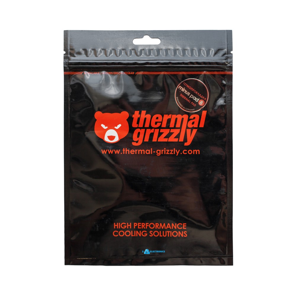 Термопрокладка Thermal Grizzly Minus Pad 8 120x20x0.5mm 8wmk - 2шт