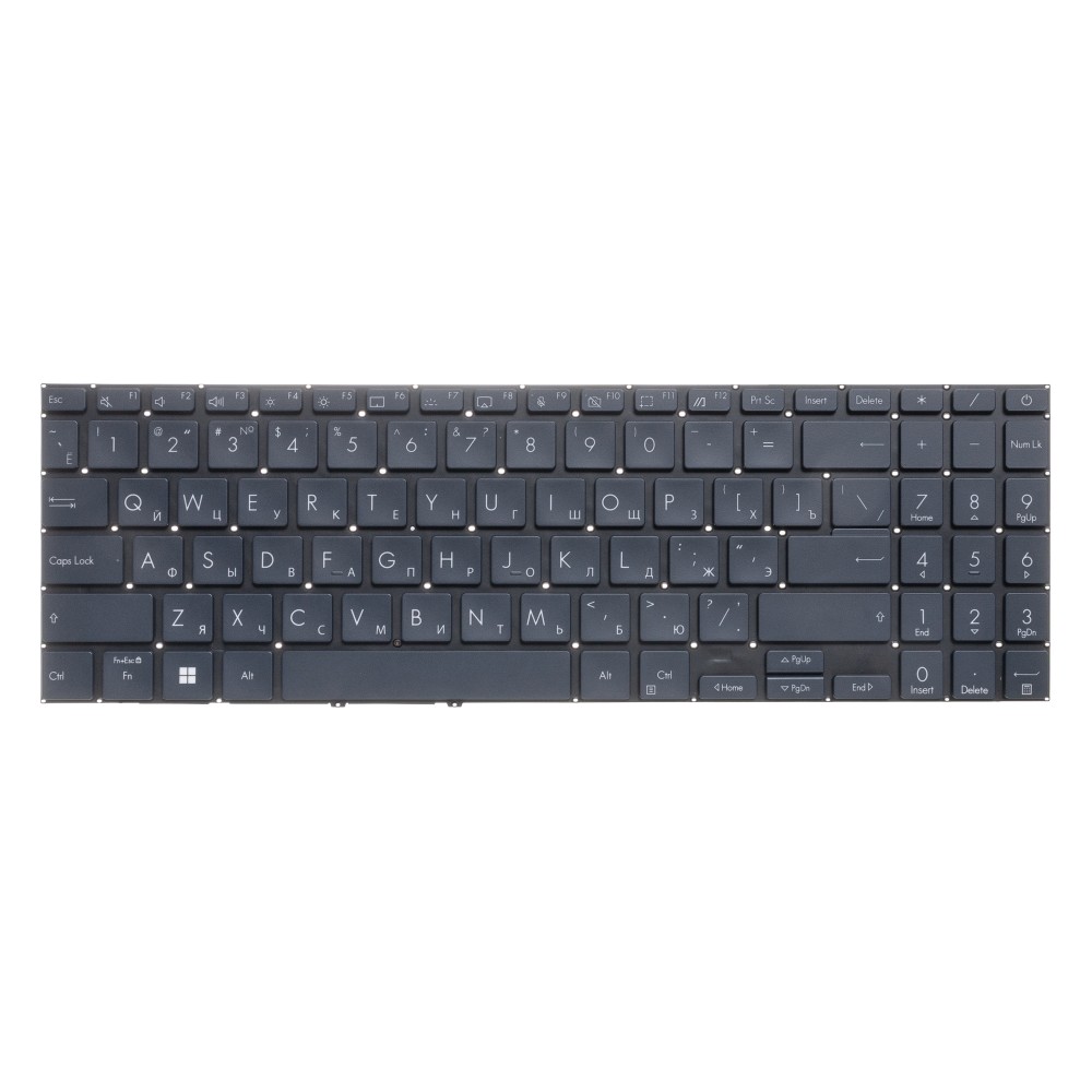 Клавиатура для ноутбука Asus Zenbook 15 OLED UM3504DA с подсветкой