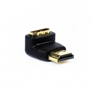 Адаптер - переходник угловой HDMI (M) - HDMI (F) A111 Smartbuy черный