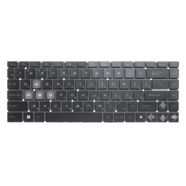 Клавиатура для ноутбука MSI Thin 15 B2RVE с подсветкой