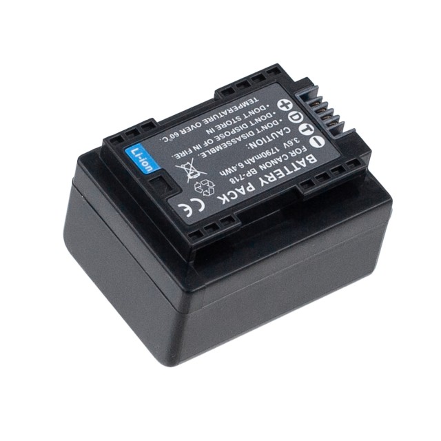 Аккумулятор BP-718 для Canon LEGRIA HF R306 | R606 | R36 | M506 | M52 | R37 - 2685mah