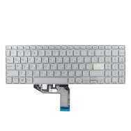 Клавиатура для Asus VivoBook M513UA серебристая с подсветкой