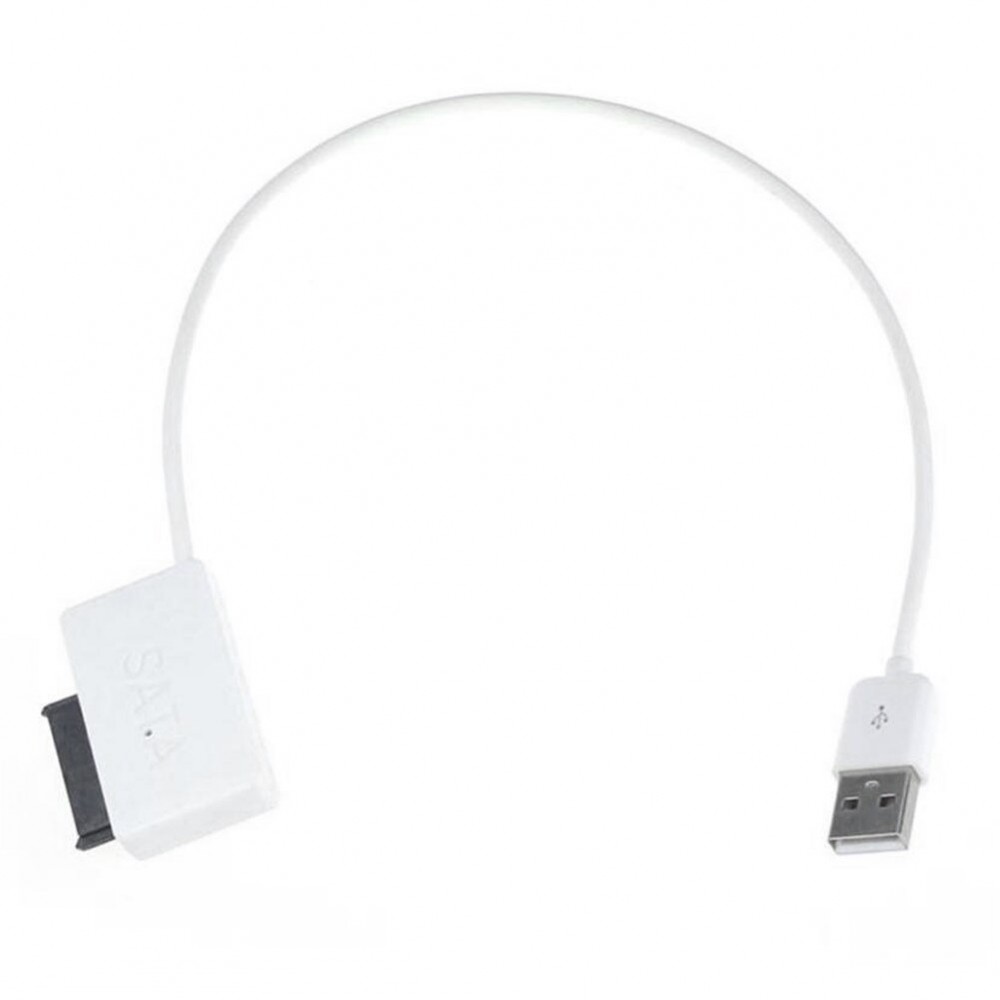 Адаптер-переходник USB 2.0 - SATA 6+7 pin для CD-ROM белый