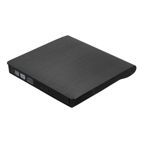 Внешний дисковод (оптический привод) CD/DVD - USB изогнутый черный