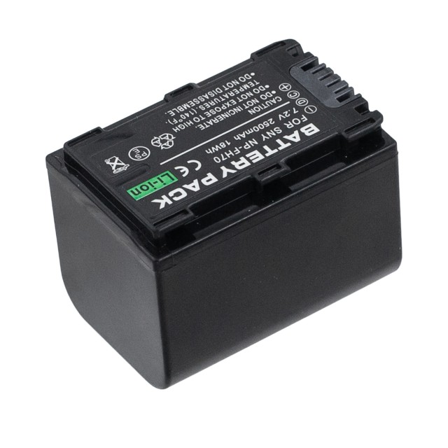 Аккумулятор NP-FH70 для Sony DSLR-A290 | DSC-HX1 | DCR-SX45E | DSC-HX200 | DSLR-A230 | DSC-HX100/V - 2500mah