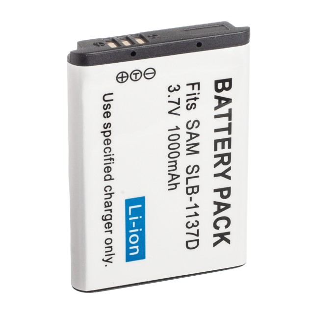 Аккумулятор SLB-1137D для Samsung Digimax i100 | NV24HD | NV100HD | NV30 | i80 | NV40 | NV11 | NV24 - 1000mah