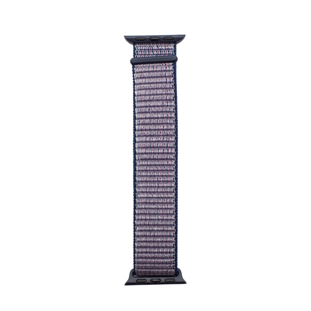 Ремешок для Apple Watch 38-40 мм тканевый - синий с розовым