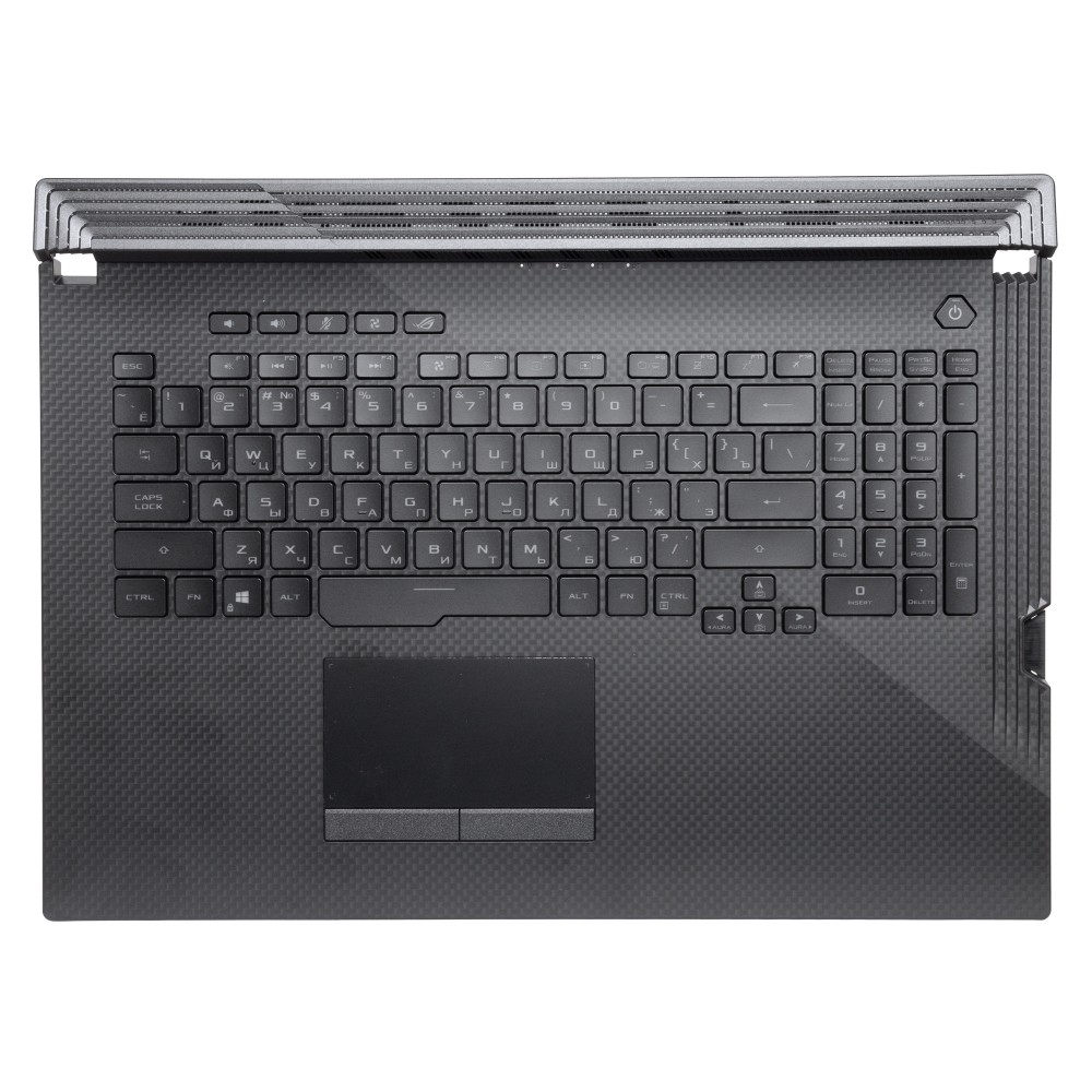 Топкейс с клавиатурой для Asus ROG Strix G731GW с RGB подсветкой (PER KEY)