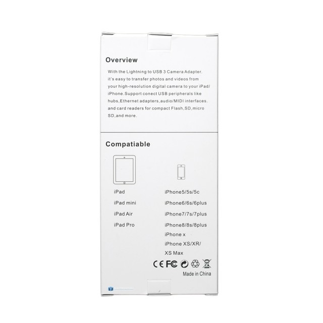 Адаптер Lightning-USB для iPhone и iPad (Lightning to USB 3 Camera Adapter)