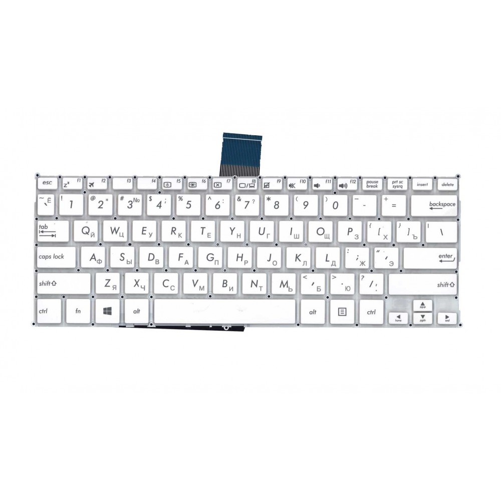 Клавиатура для ASUS X 200MA белая
