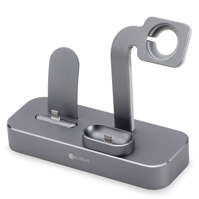 Док-станция COTEetCI Base29 CS7211 для Apple Watch, iPhone, AirPods (Space Grey)