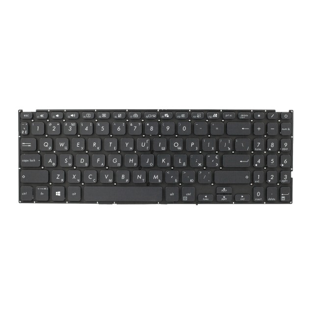 Клавиатура для Asus D515DA черная с подсветкой