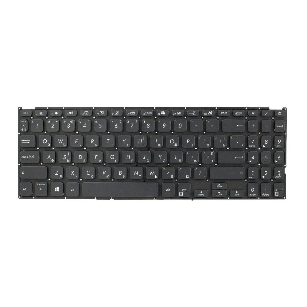 Клавиатура для Asus D515DA черная с подсветкой