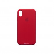 Чехол для iPhone XR силиконовый (красный)