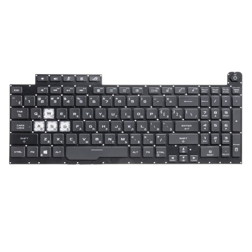 Клавиатура для Asus ROG Strix G731GV с RGB подсветкой (1-ZONE) - черная