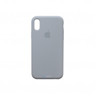 Чехол для iPhone XS Max силиконовый (серый)