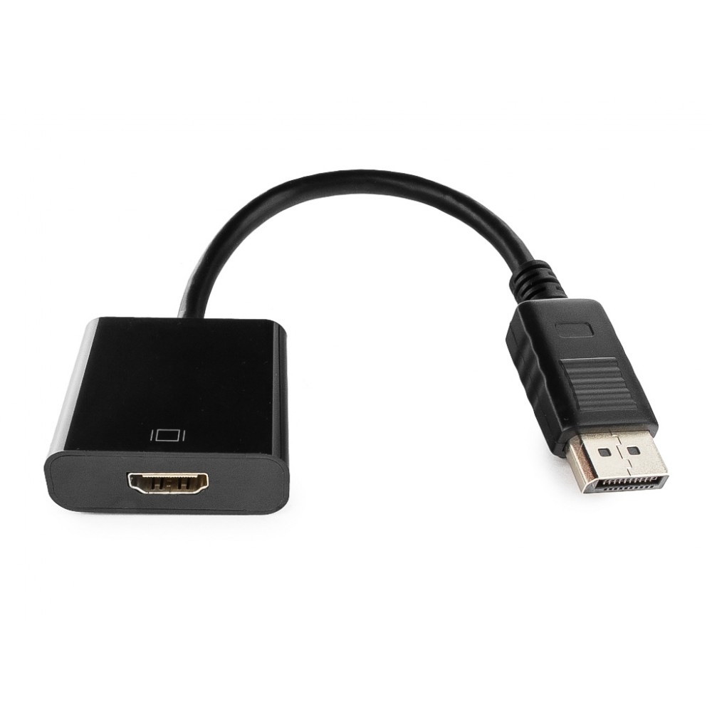 Адаптер-переходник Displayport (M) - HDMI (F) черного цвета  по .