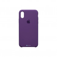 Чехол для iPhone X / iPhone XS силиконовый (лиловый)