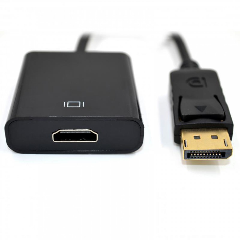 Адаптер-переходник Displayport (M) - HDMI (F) черный