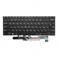 Клавиатура для Asus ZenBook Flip 13 UX362FA черная с подсветкой