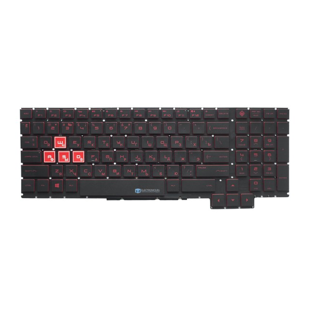 Клавиатура для HP OMEN 15-ce000 с подсветкой