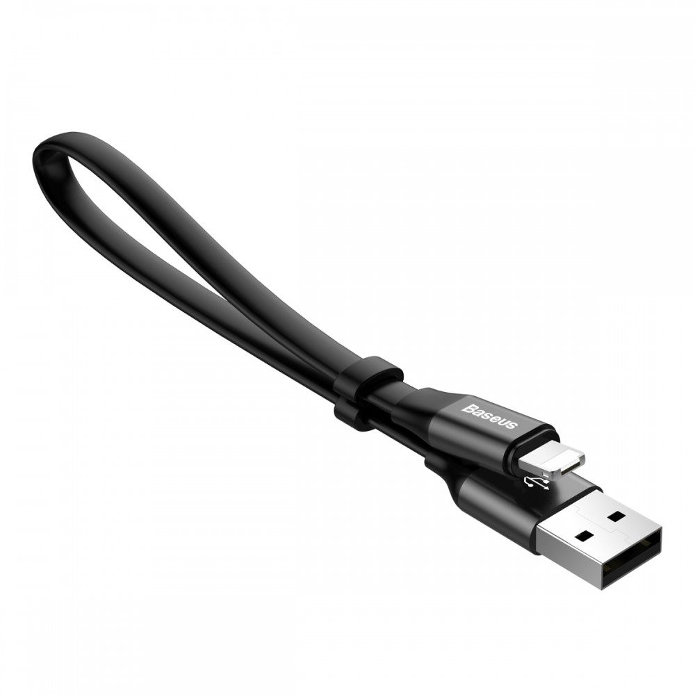 Кабель Baseus Portable USB - Lightning (CALMBJ-B01) 0.23 м - черный