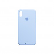Чехол для iPhone XS Max силиконовый (голубой)