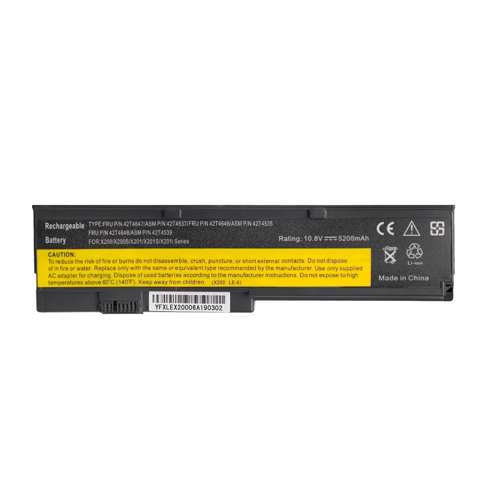 Аккумулятор для Lenovo ThinkPad X201 - 5200mah