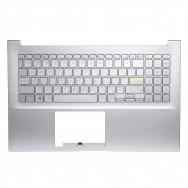 Топ-панель с клавиатурой для Asus VivoBook K513EA - серебристая
