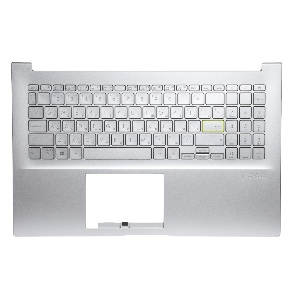 Топ-панель с клавиатурой для Asus VivoBook K513EA - серебристая
