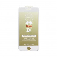Защитное стекло iPhone 7 / iPhone 8 / iPhone SE (2020) - белое (упаковка 10 штук)