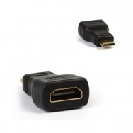 Адаптер - переходник mini HDMI (M) - HDMI (F) A115 Smartbuy черный