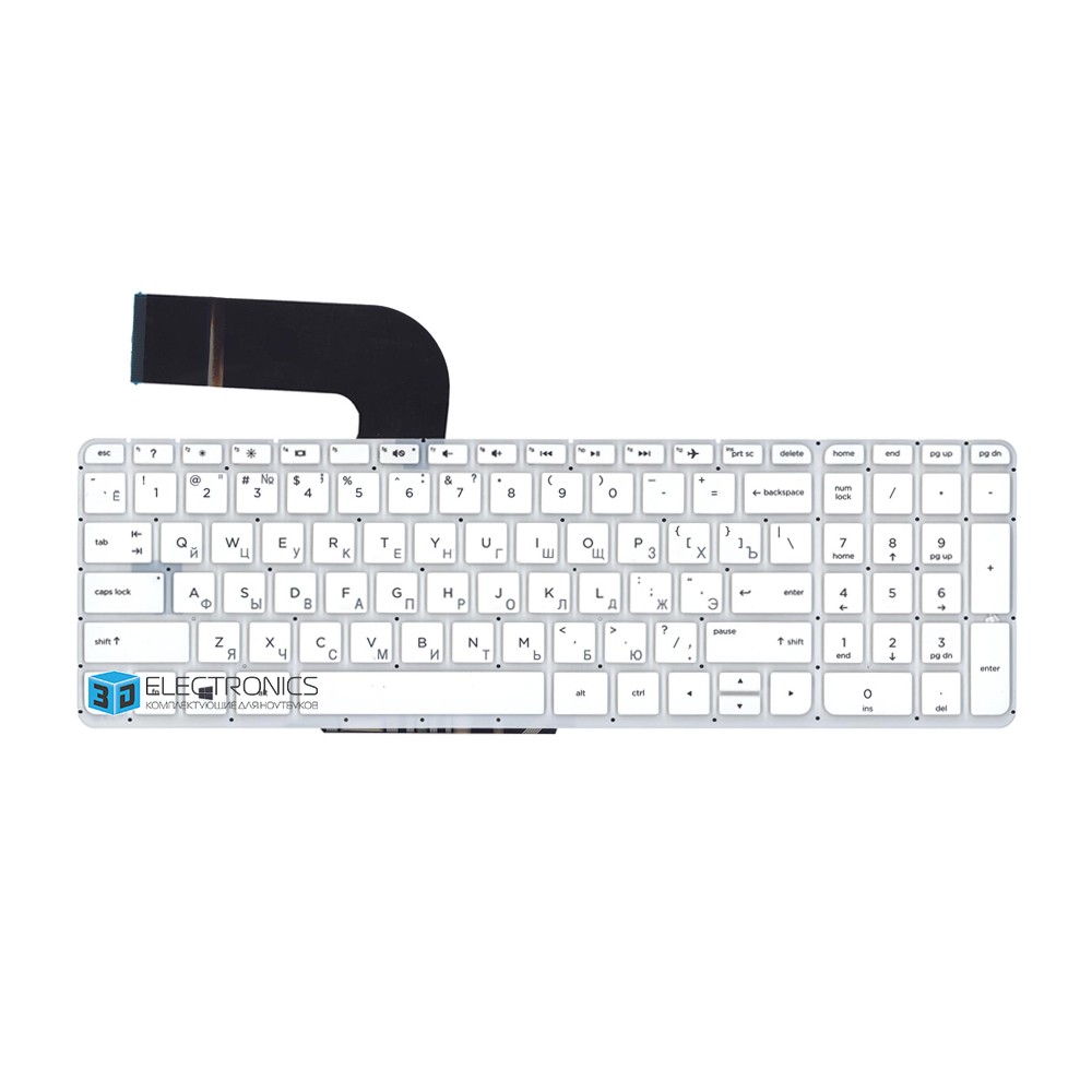 Клавиатура для HP Pavilion 17-f200 белая
