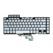 Клавиатура для Asus ROG Zephyrus S GX502GW с RGB подсветкой (PER KEY) - синяя