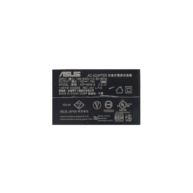 Блок питания Asus 19V 1.75A прямоугольный разъем (33W)