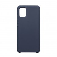 Чехол для Samsung Galaxy A51 SM-A515F силиконовый (тёмно-синий)