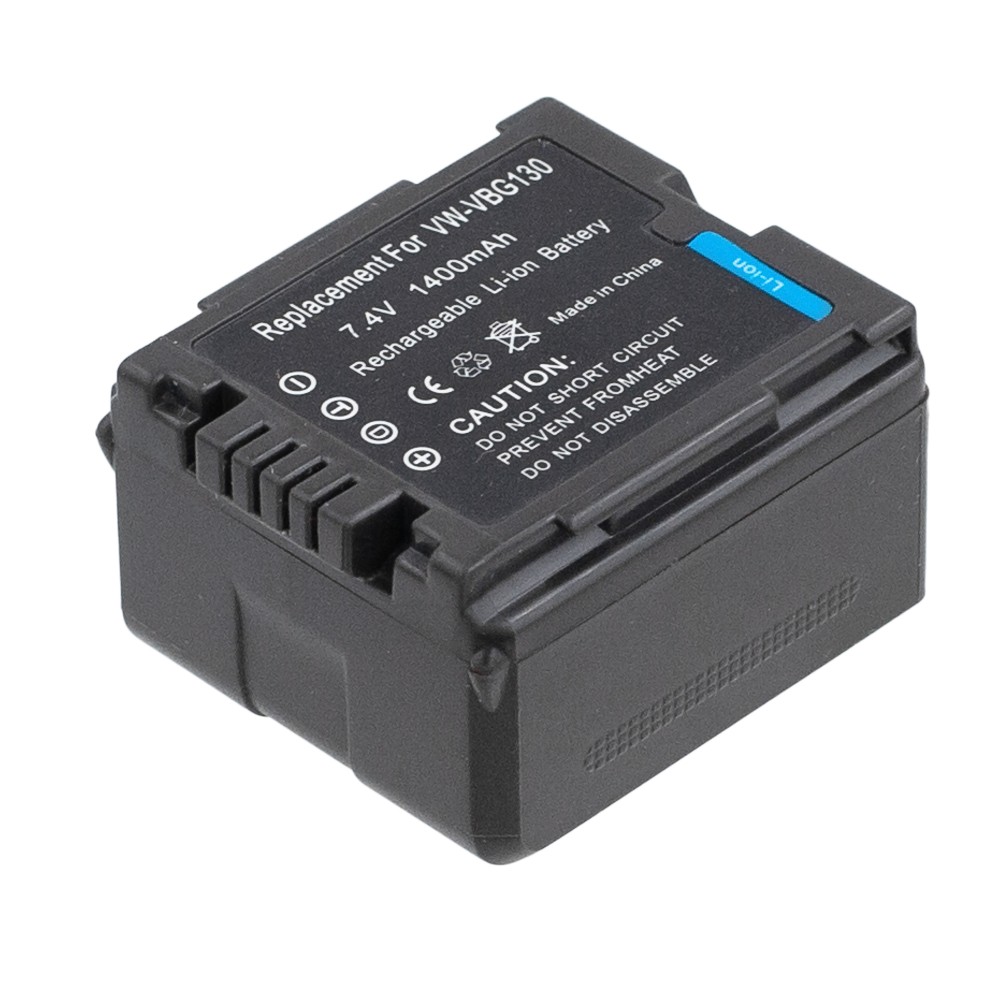 Аккумулятор VW-VBG130 для Panasonic SDR-H80 | HDC-SD100 | AG-HMC84ER | VDR-D50 | HDC-SD600 - 1400mah