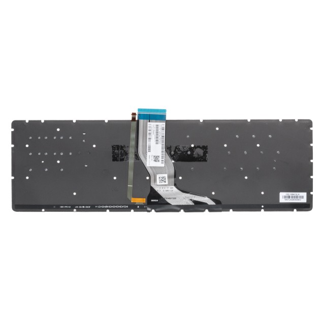 Клавиатура для ноутбука HP 15-bs500 серебристая с подсветкой