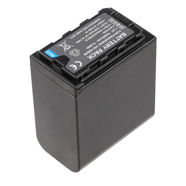 Аккумулятор VW-VBD98 для Panasonic HC-X2000 | HC-X1000 | AG-UX90 | DVX200 | AG-UX180 | AG-DVX200 - 10400mah