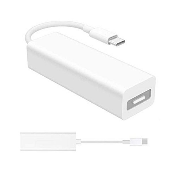 Переходник Magsafe 1/2 - USB Type-C + PD 18W + USB - белый