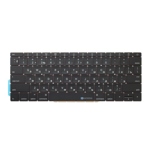 Клавиатура для MacBook Pro 13 A1708 (плоский Enter)