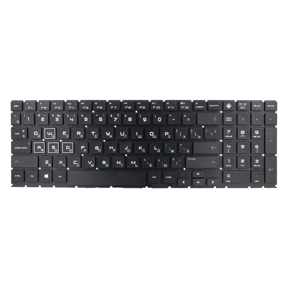 Клавиатура для HP OMEN 15-dc1000 с RGB подсветкой