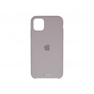Чехол для iPhone 11 силиконовый (бежево-серый)
