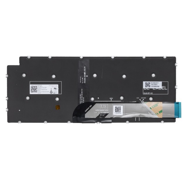 Клавиатура для Dell Vostro 5402 серебристая с подсветкой