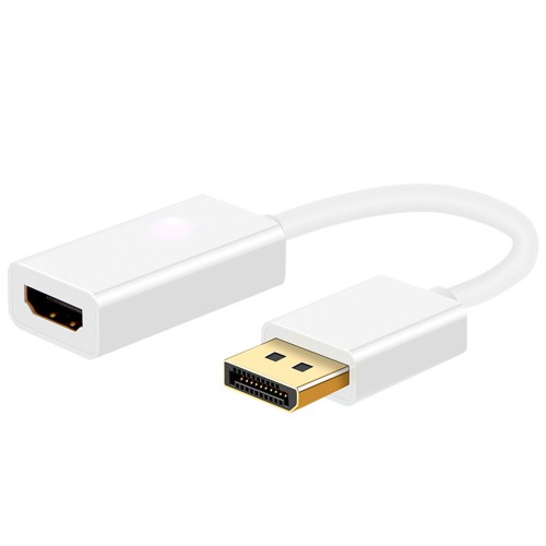 Адаптер-переходник Displayport (M) - HDMI (F) белый