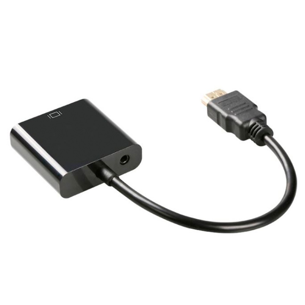 Переходник VGA (F) + AUX - HDMI (M) черный