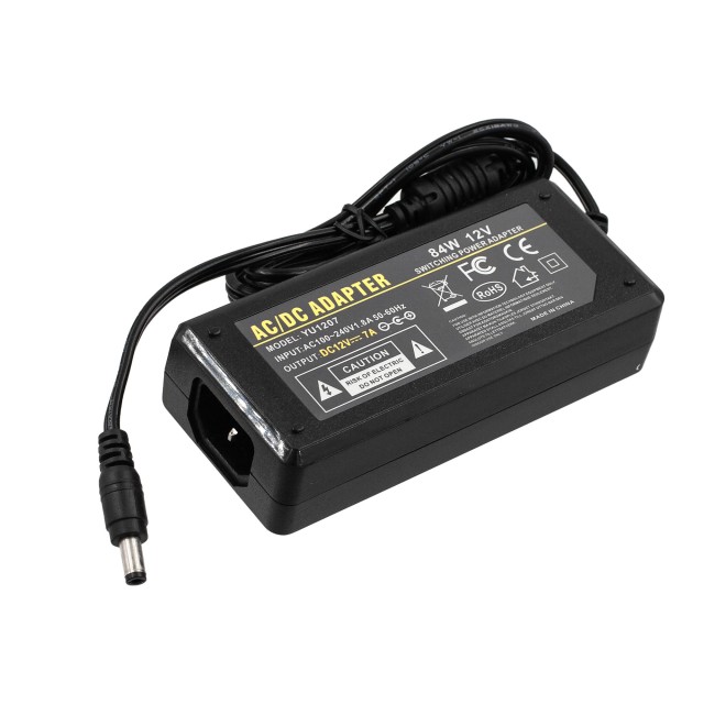 Блок питания для монитора 12V 7A 5.5 x 2.5 (84W)
