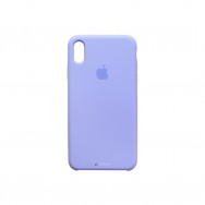 Чехол для iPhone XS Max силиконовый (светло-фиолетовый)