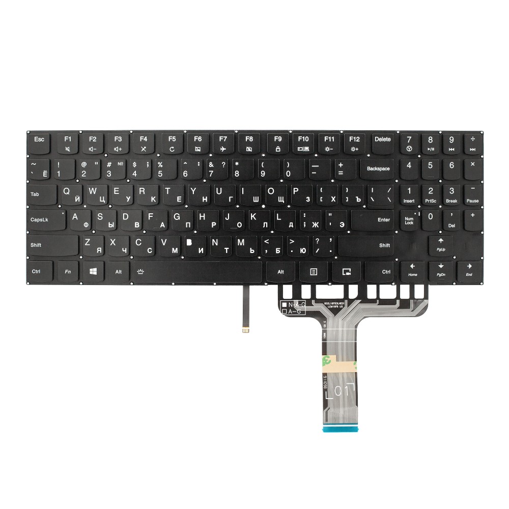 Клавиатура для Lenovo Legion Y520 - белая подсветка